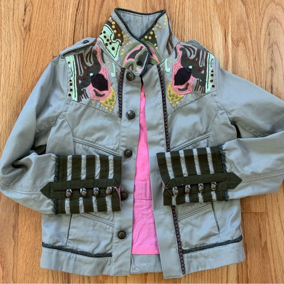 Oilily jacket 128 - size 8 - worn once - unbelievable design and embroidery! - Picture 8 of 9